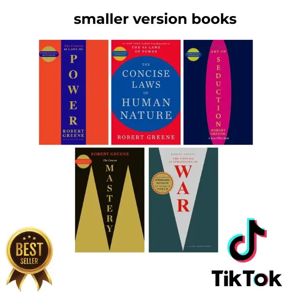 fathers day gift Robert Greene The Concise 5 Books Set (The Concise 48 Laws Of Power, The Concise Laws of Human Nature, The Concise Mastery, The Concise Art of Seduction & The Concise 33 Strategies Of War)