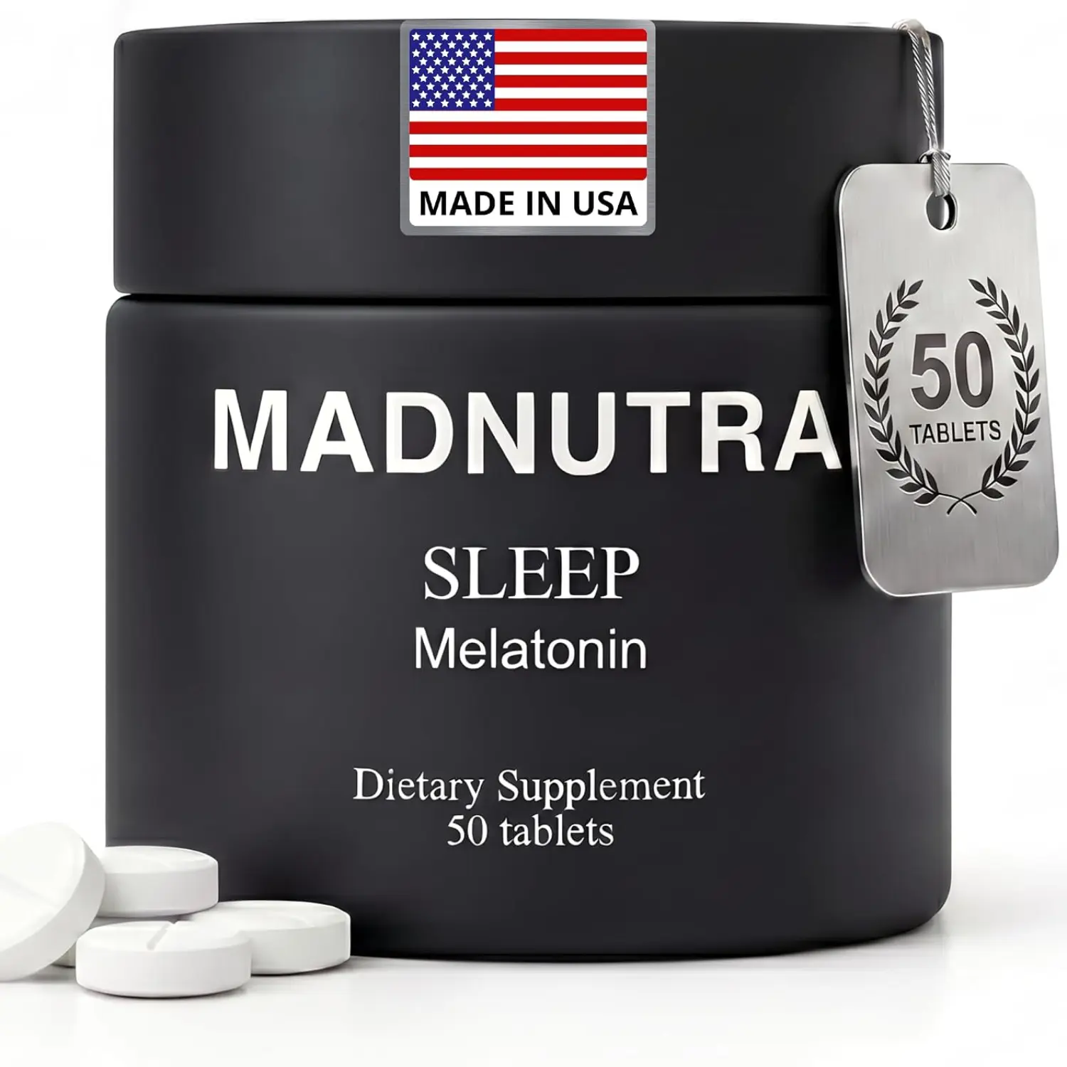 Melatonin 3mg Sleep Aid for Adults Fast Acting Melatonin Tablets Non GMO 50 Tablets