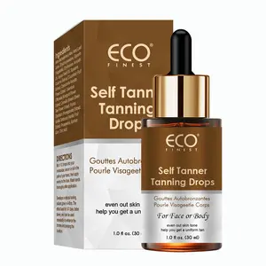 Self Tanner Tanning Drops – 30ml For Face & Body | Customizable Glow | Hydrating & UV Protective