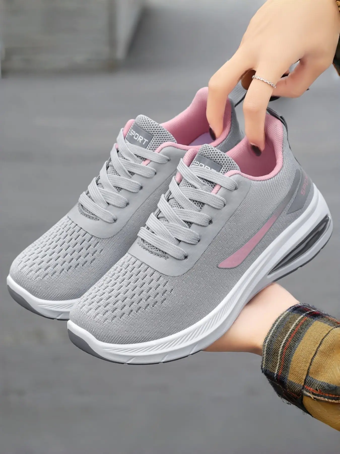 Women's Lightweight Fashion Anti-Slip Running Shoes, Lace-Up Walking Shoes, Comfortable Sports Shoes for Daily Wear, Workout Sneakers, Breathable Running Sneakers, Casual Running Sneakers