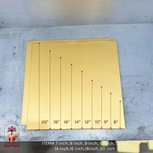 Cake Boards - Gold Square