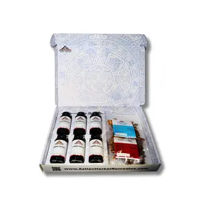 AZTLAN 60-Day Detox Starter Kit - Herbal Detox Capsules, Cuachalalate Bark & Palo Azul for Gut Health & Digestion Support for Adults