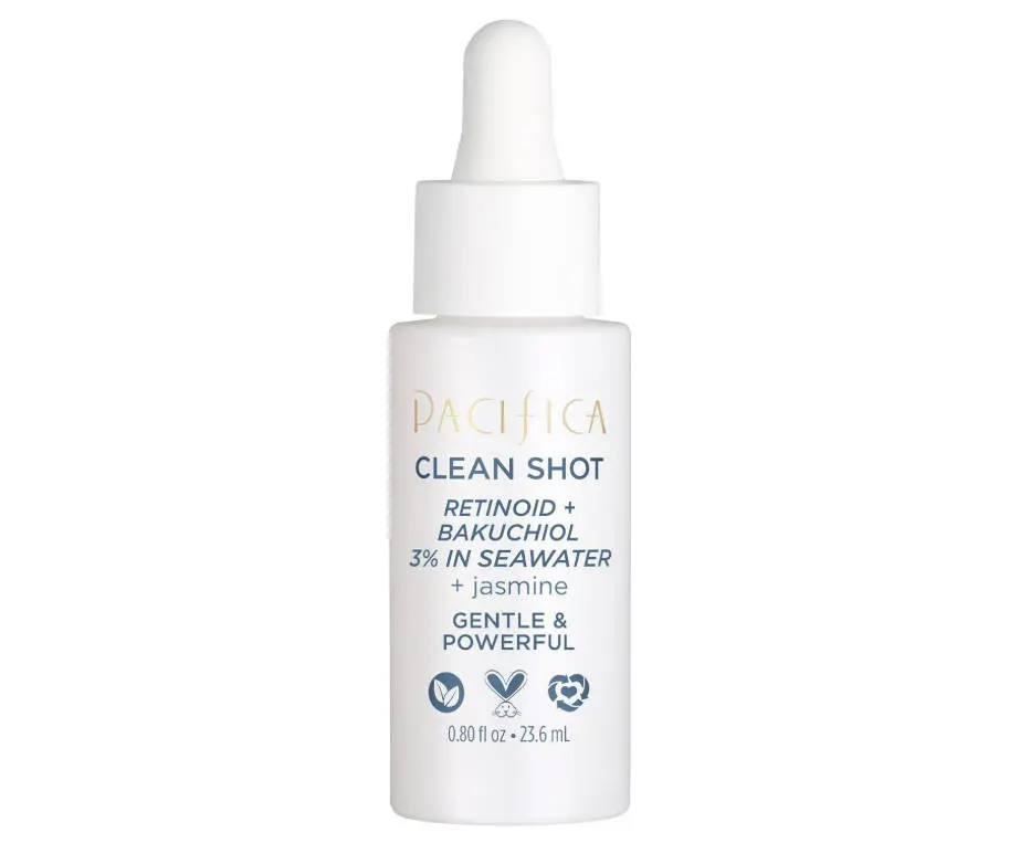 Clean Shot Retinoid and Bakuchiol 3 Percent In Seawater by Pacifica for Unisex - 0.8 oz Serum