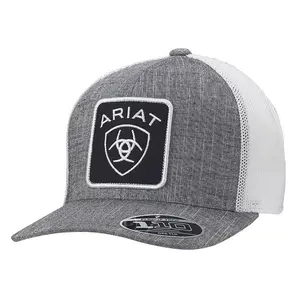 A300014906 Ariat Men's Snap Back Flex Fit 110 Large Patch Logo Grey