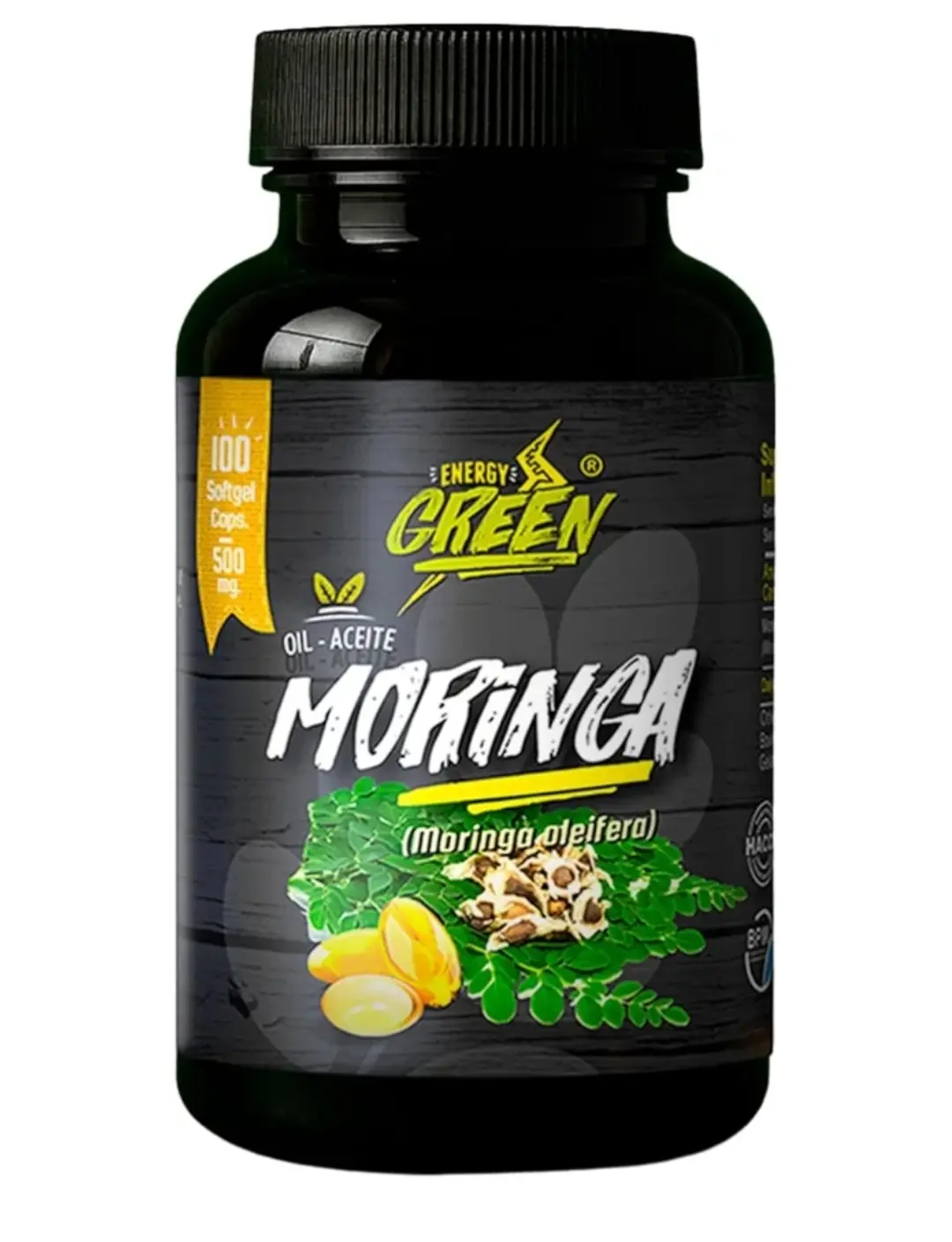 USDA Certified Organic Pure Moringa Oil Nutritional Softgel Capsules - Gluten-Free Antioxidant Supplement for Immunity Boost, Health Support