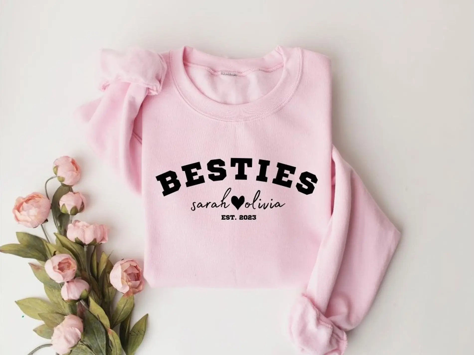 Custom bestie Sweatshirt & Hoodie, best friend sweatshirt, bestie sweatshirt, bestie outfit