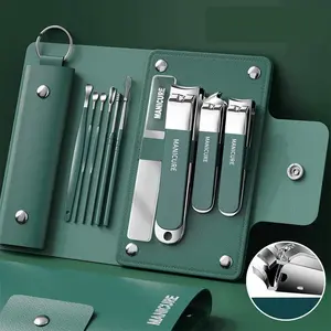 Men/women 10-Piece Nail Clipper Set, Manicure Kit, Includes Stainless Steel Toe and Finger Clippers, Portable Kit with Storage Box, Christmas Gift