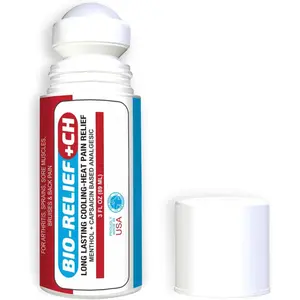 BIO-Relief +CH Pain Relief Roll On w 10% Methanol | Highly Effective, Cool & Topical Pain Relief Extra Strength for Arthritis,Muscle,Joint & Back | Easy Roll On Maximum Strength, Made in USA