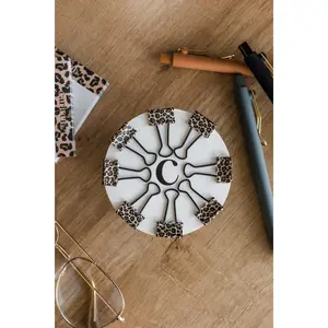 Decorative Binder Clip Pack - Leopard Print