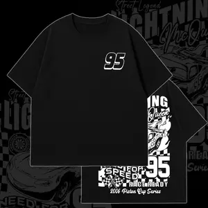 Limited McQueen Cars Gildan T-Shirt Tee, Cars Movie T-Shirt, Piston Cup Champion Shirt, Double Printed Cotton T-Shirt, Outfits for Men, Movie Lover Gift For Fans Merch