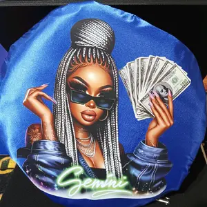 Gemini Queen Satin Bonnet – Zodiac Gemini Protective Hair Bonnet for Natural Hair, Braids, Curls & Locs | Astrology Night Hair Wrap