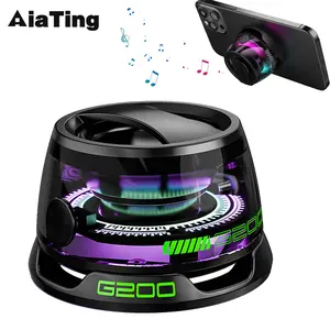 G200PRO Magnetic Bluetooth Speaker - Gifts Ideas - Phone Stand Bluetooth Speaker Magnet to iPhone, Android, Golf Cart & Anything Metal - Small Portable Speaker with RGB for Camping, Party, Desk#fathersdaygifts