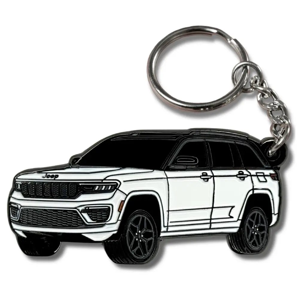 Jeep Grand Cherokee Keychain Accessories, Premium Car Key Fob for Jeep Owners, For SUV Enthusiasts & Off Road Adventurers, Rugged Automotive Gift for Daily Carry