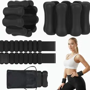 Ankle & Wrist Weights Set (1 lb Each), Adjustable Silicone Wearable Weighted Bangles  Women, Waterproof Arm Bracelets  Walking, Yoga, Dance, Pilates, Cardio