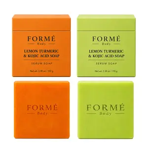 Glow-Boosting Serum Soap Set Kojic Acid Cactox for Radiant Skin Intense Moisture Calming Tone-Care Facial Cleanser