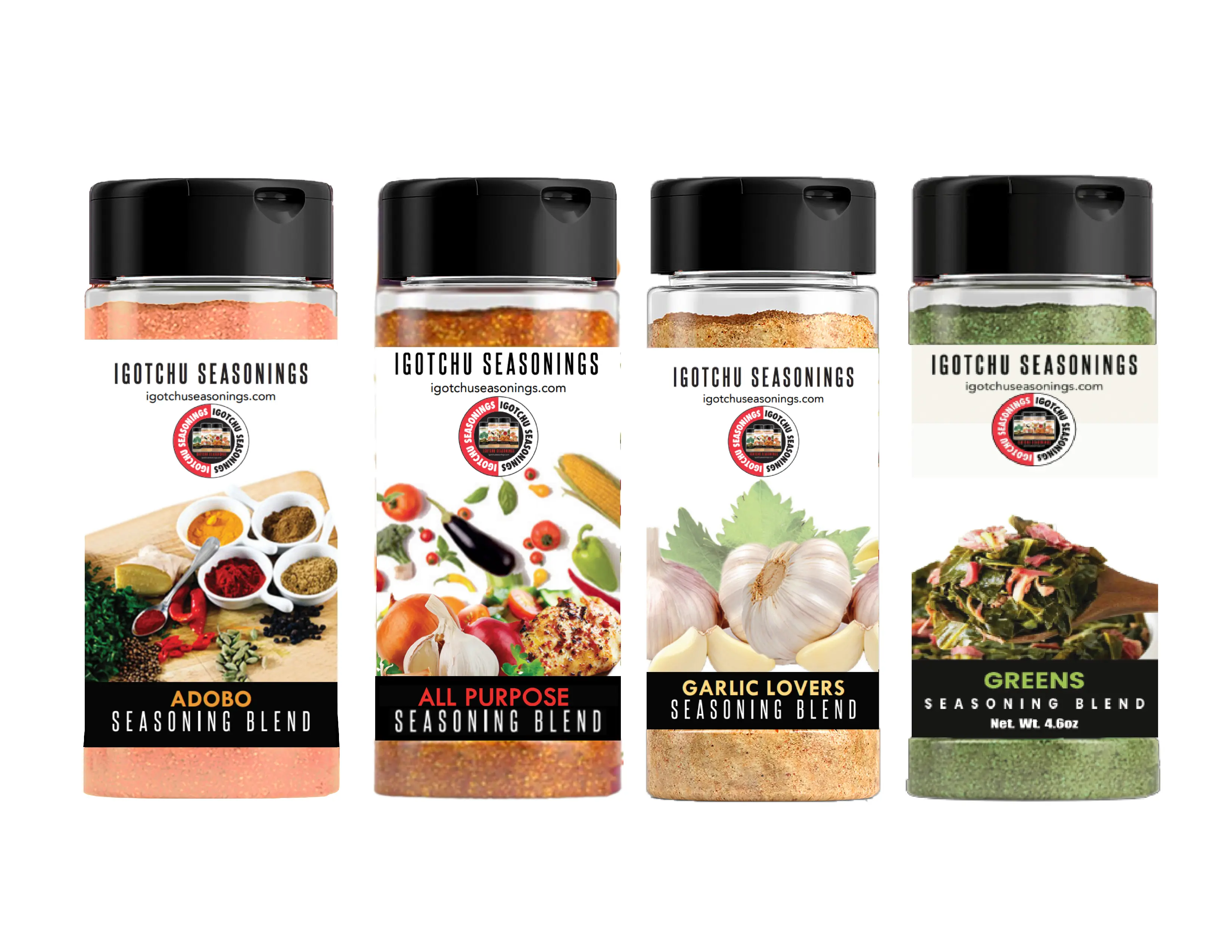 All-Stars Bundle, Igotchu Seasonings—Flavorful Spice Blend Bundle Garlic Taffy