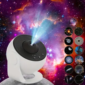 Galaxy Projector for Bedroom with 13 kinds of film discs,HD image projection Starry Sky Effect - USB Powered - Ideal for Relaxation