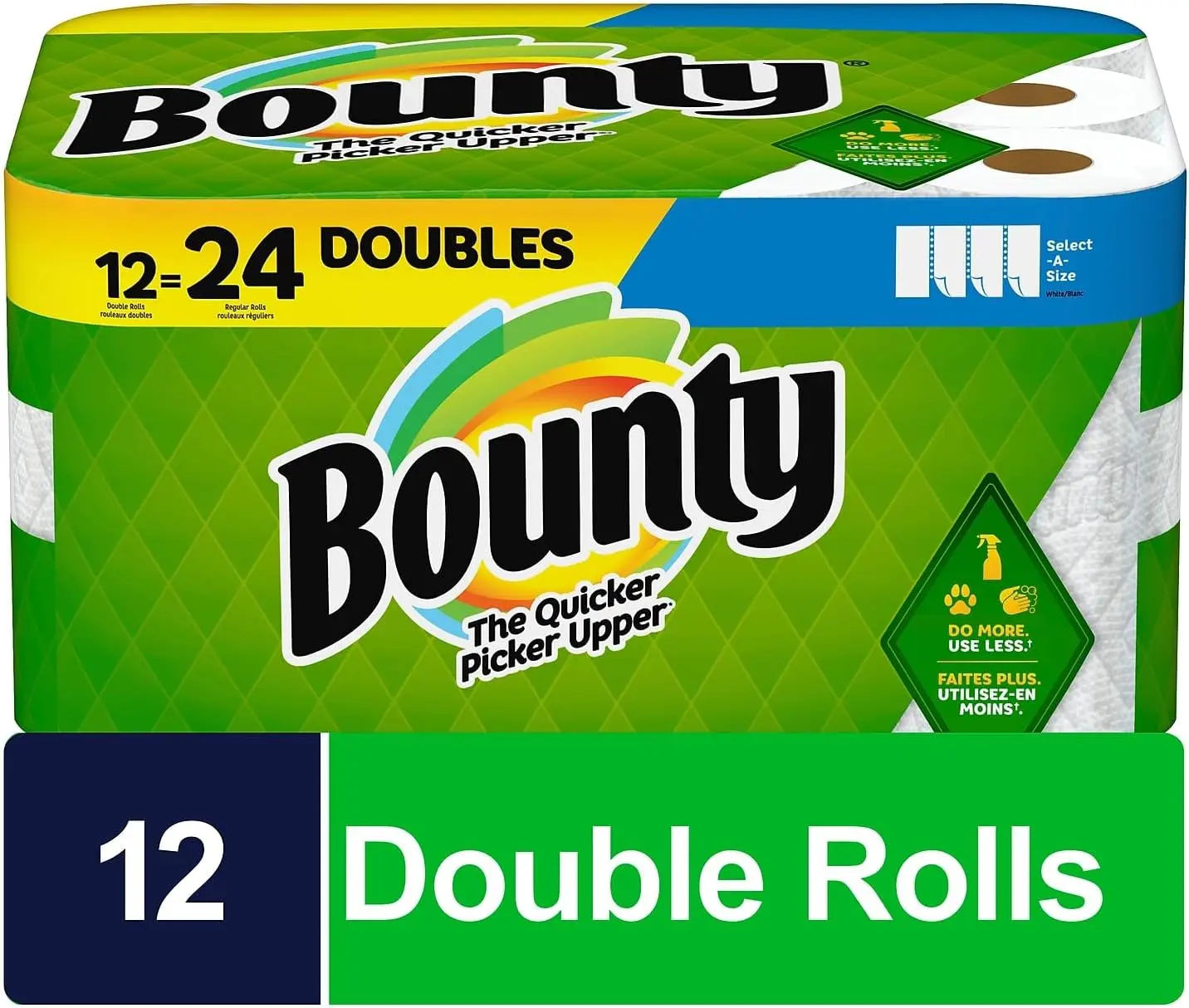 Bounty Select-A-Size Double 2-Ply Paper Towels 12 Rolls