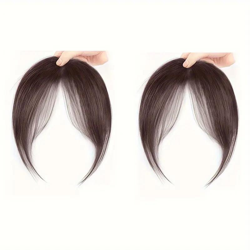 2-Piece Straight Clip-In Wigs - Heat-Resistant Synthetic Fiber Extensions with Adjustable Snap-On Mesh Caps for Natural Straight Hair Styles, Suitable for Parties, Photoshoots, and Daily Use - Salon-Quality Headpieces for Seamless Blending and Secure Fit
