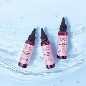 Beyond The Curls Hair Regrowth Serum with Bhringraj Blend of Essential Oils Fruit Essences Herb Essences and Natural Oils for All Hair Types