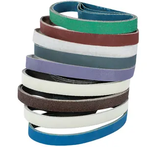 36Pcs Sanding Belts Set Wear-Resistant Belt Sander Paper Durable Grinding Abrasive Belt Assorted Kit Sanding Belts Replacement 80/120/240/400/600/800/1000/2500/5000 Grits for Sanding