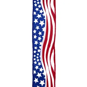 2.5"X10Yd Wavy Flag White/Red/Blue RGH1169A1