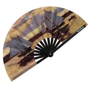 Mackerel Fleet At Dawn by Winslow Homer Rave Bamboo Folding Hand Fan / Clack Fan - Large