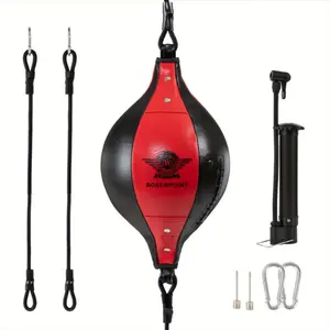 Speed and Agility Training Double End Bag: Home Gym for Reflex Boxing, Punching Ball, Hand Eye Coordination, and Reaction