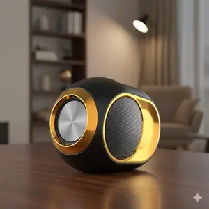 Portable Bluetooth Speaker, Multifunctional Desktop Speaker, Wireless TWS Pairing, Deep Bass & HD Sound, Waterproof Outdoor Speaker with Mic for Hands-Free Calls, AUX & TF Card Support, Long Battery Life, Ideal for Parties, Camping