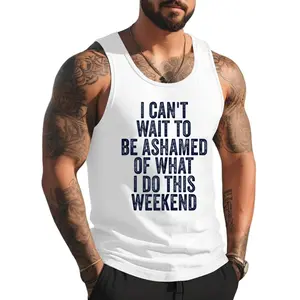 Style A 455 Funny Tank Tops For Men Adult Humor Women BDSM Dom Drinking Tank Top , Summer Gym Muscle Sleeveless, Casual Knitted Slim Fit Beach Tank top Fabric Menswear
