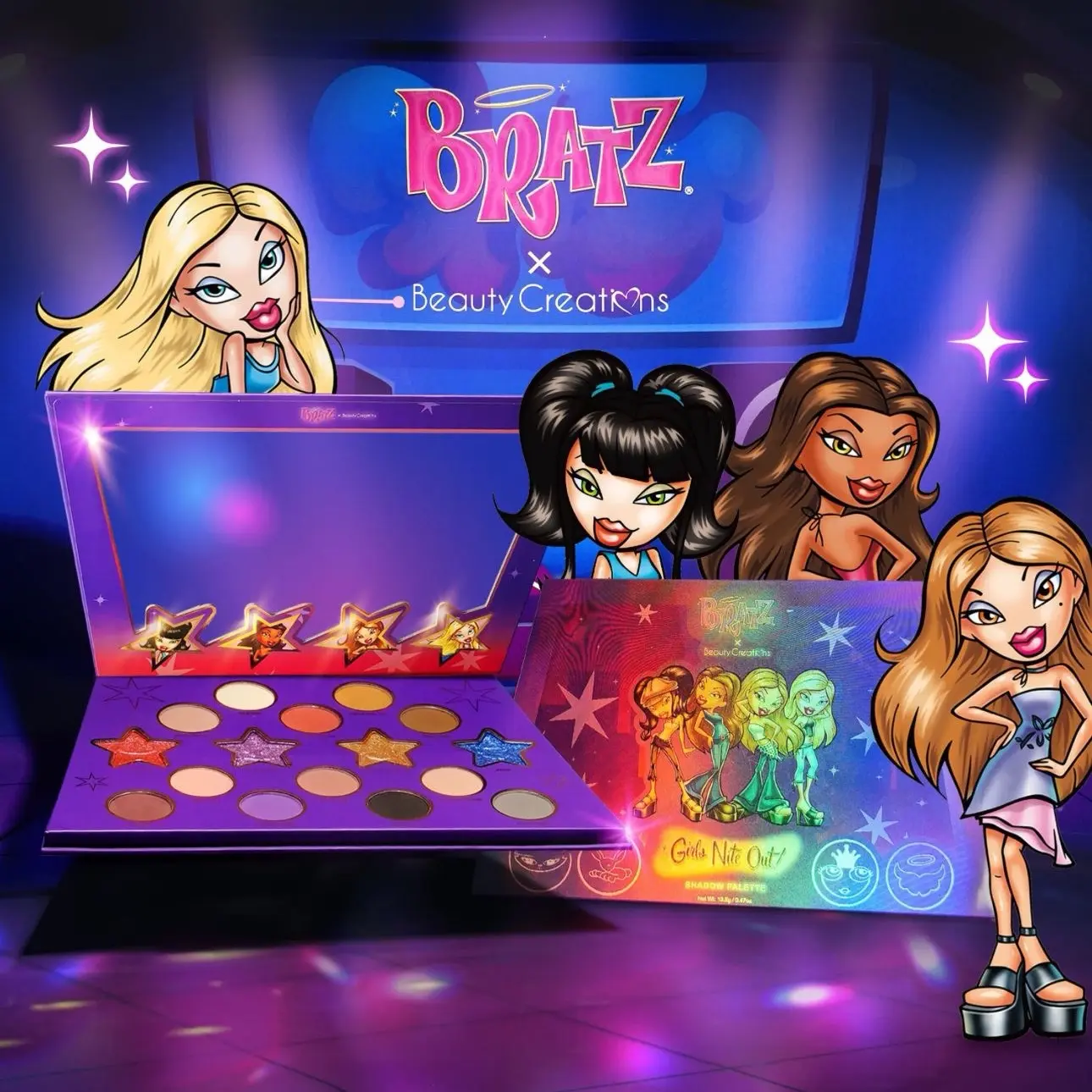 BRATZ X BEAUTY CREATIONS GIRLS NITE OUT SHADOW PALETTE