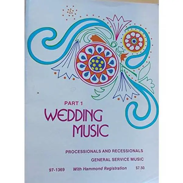 USED Book - Wedding Music, Part 1 (Processionals and Recessionals, General Service Music, with Hammond (organ) Registration 97-1369) by Concordia Committee (Paperback)