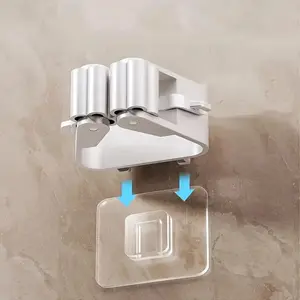 8/12 Piece Plastic Mop Hook, Easy To Install in Kitchen and Bathroom, Space Saving Practical Hook, Home Storage Broom Organiser