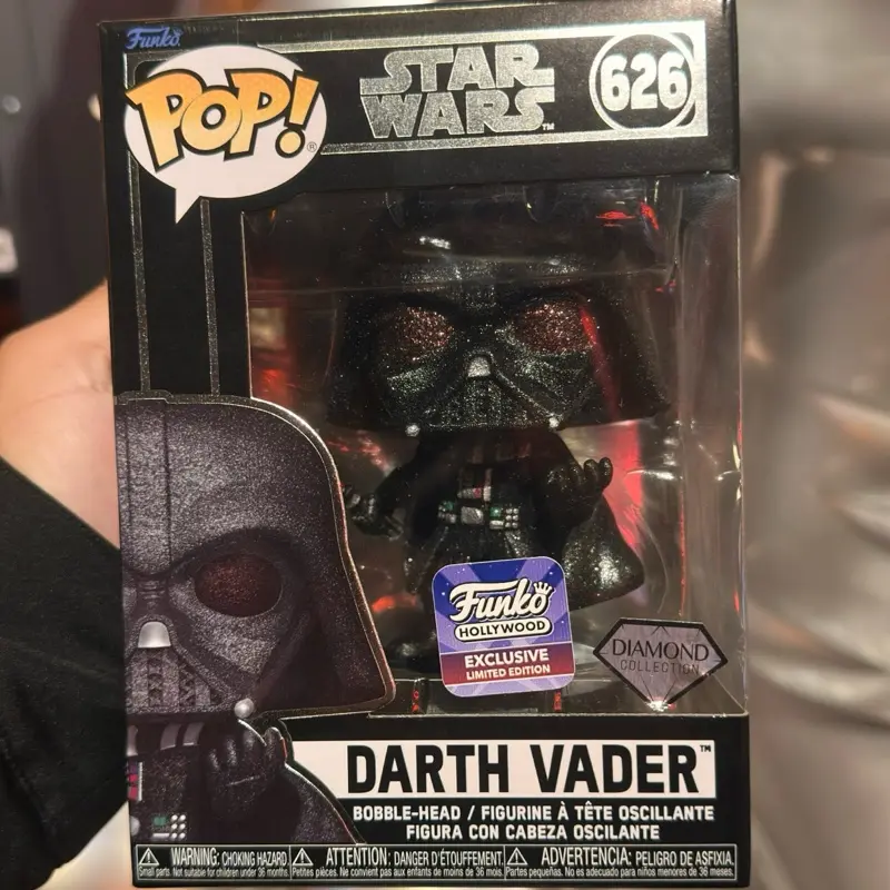 Funko Pop Darth Vader Vinyl Figure - Diamond Exclusive Collectible, TV/Movie Character Vinyl Doll Figurine, New Item in Statues & Bobbleheads Category, Vinyl Doll Figurines