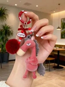 2026 Year of the Horse Plush Keychain Charm, Cute Soft Keychains, Creative Gift for Friends, Decorative Mascot, Soft Stuffed Toy Accessory, Trendy Cute Keychain
