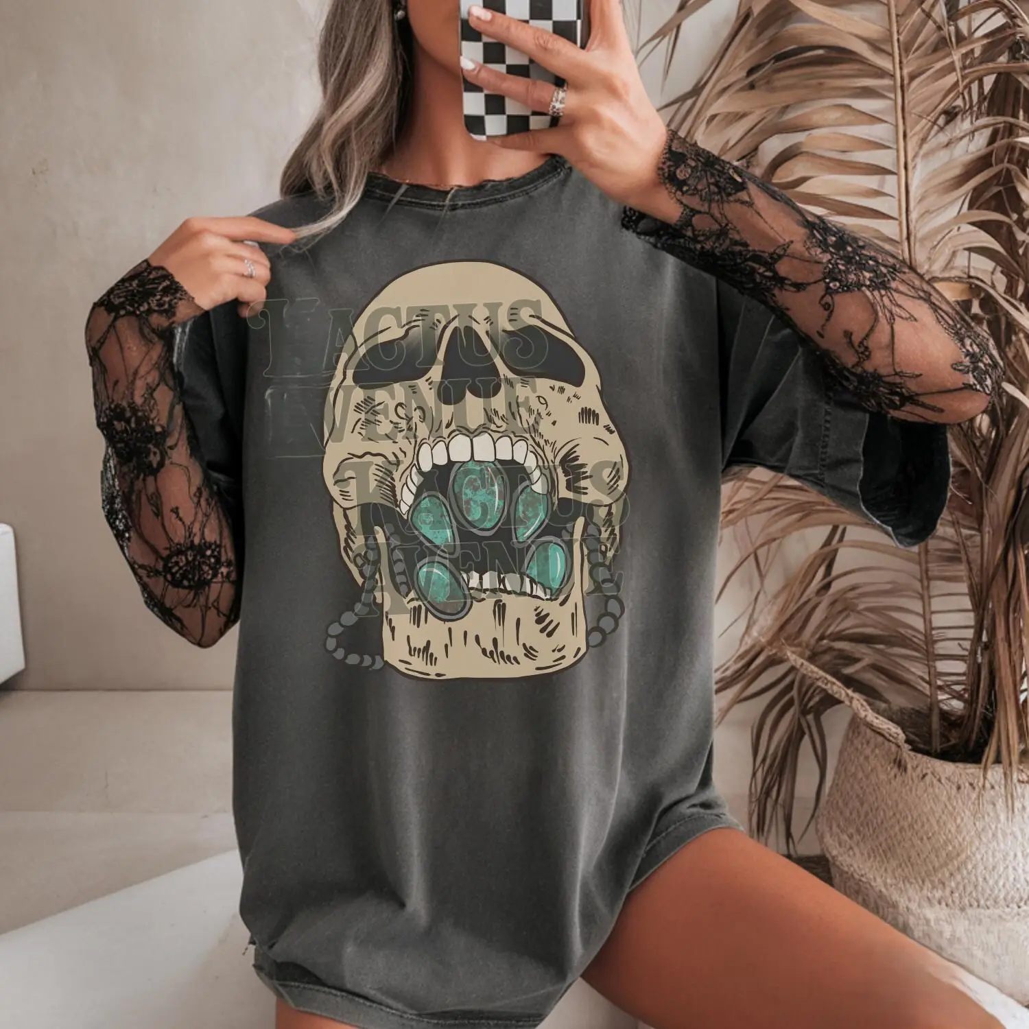 Vintage Ace of Spades Cowgirl Tee: Western Grunge Crewneck & T-shirt, vintage western graphic tees, western outfits women, women's graphic tees, western sweatshirt, cowgirl outfits stuff, country concert outfits, western tops clothes