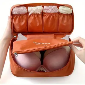 1pc Underwear Storage Bag, Zipper Storage Bag, Tie, Underwear, Socks, Toiletries Storage Bag, Travel Clothes Organizer, Travel Organizer Bag, Travel Necessities