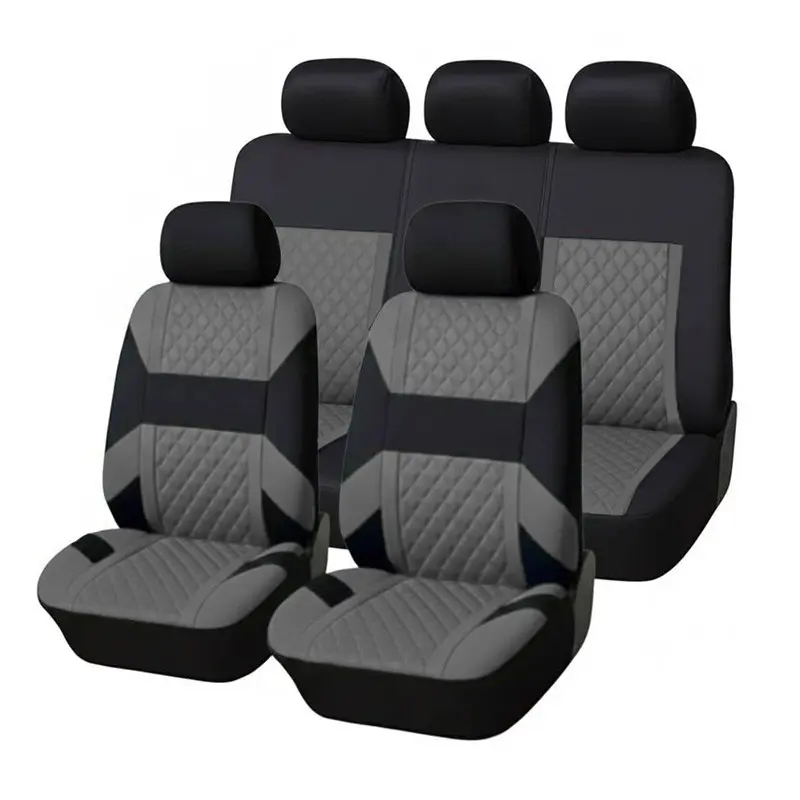 Car Seat Cover Set, Automotive Seat Covers – All-Season Universal Fit for 5-Seater Vehicles – Easy Installation for Split Front and Rear Seats – Interior Accessories for Sedans & SUVs