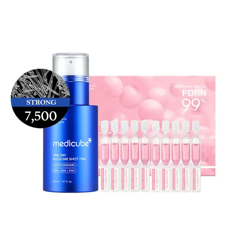 [medicube] 99% Salmon DNA Home Aesthetic Duo | Liquid Skin Booster, Daily Intensive Care for Skin Glow & Hair Vitality, Korean Aesthetic-Level Care at Home, Korean Skincare, K-beauty, pdrn