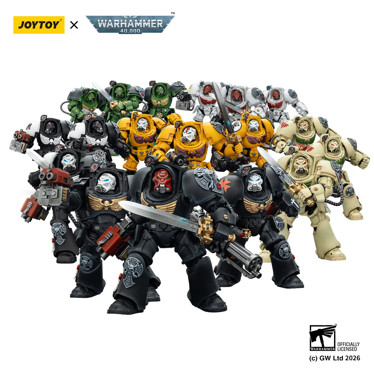 Joytoy 1:18 Scale ABS Articulating Figurines - Non-Toxic Plastic Terminator Squad Action Figures, Collectible Gift for Fans
