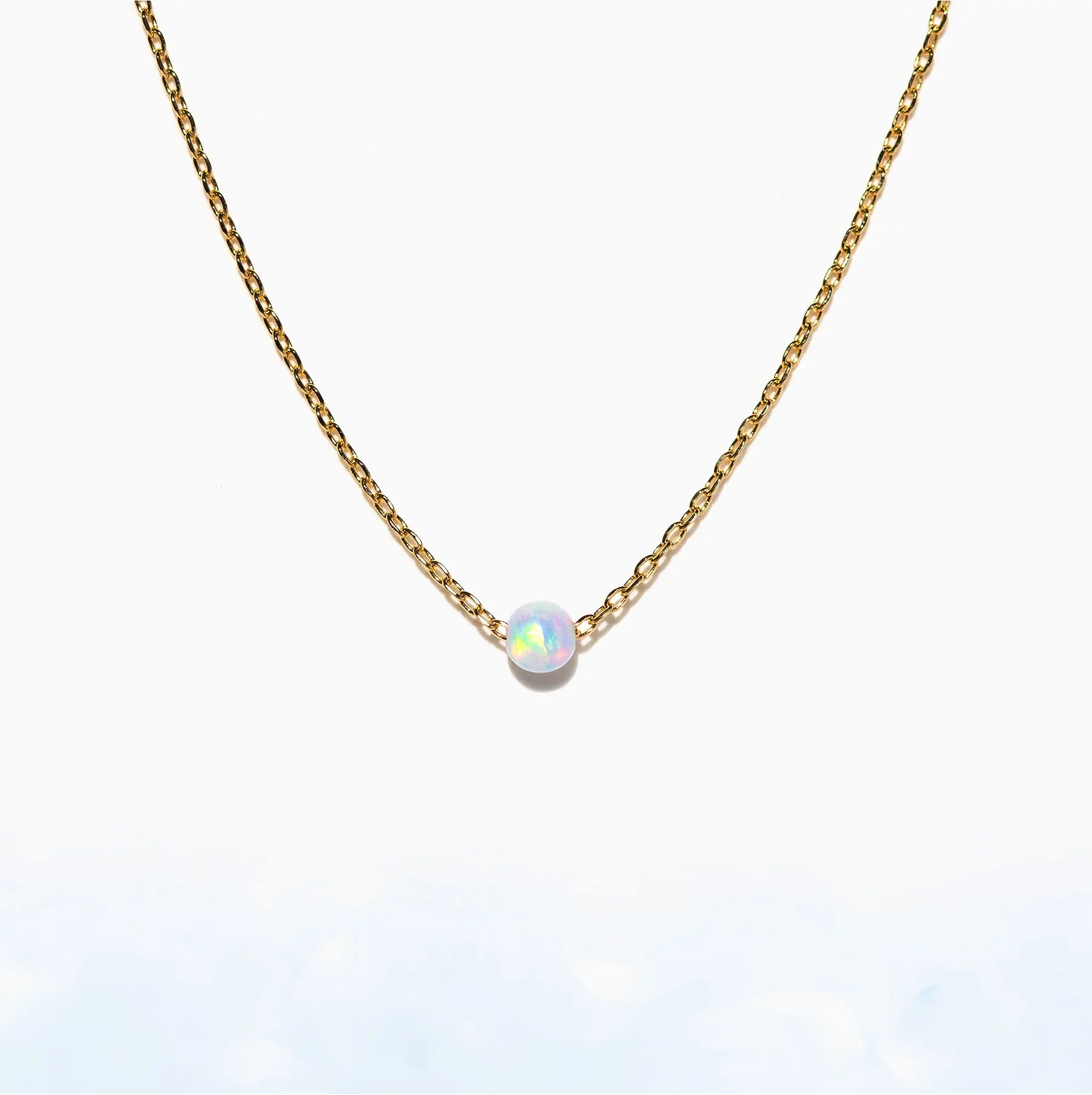 Tiny Opal Necklace Tiny Opal Necklace