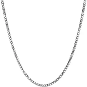 Cuban Chain for Men 3.5mm/5mm/7mm/9mm Stainless Steel Men's Gold Chain Silver Chain Diamond Cut Hip Hop Link Chains Necklace 16-30 Inch