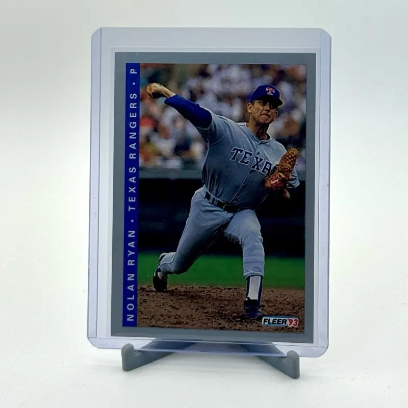 Fleer 1993 Nolan Ryan #690 Texas Rangers Baseball Sports Trading Card - Collectible for Nolan Ryan Fans, Legend Heat Trading Card Item (As Shown)