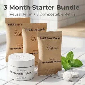 Tidalove Fluoride + nHAp Toothpaste Tablets