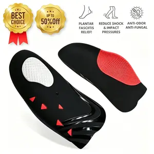 NEW TPU 3/4 Foot Orthotics Plantar Fasciitis High Arch Supports Shoe Insoles (Men 4-13 / Women 5-12)