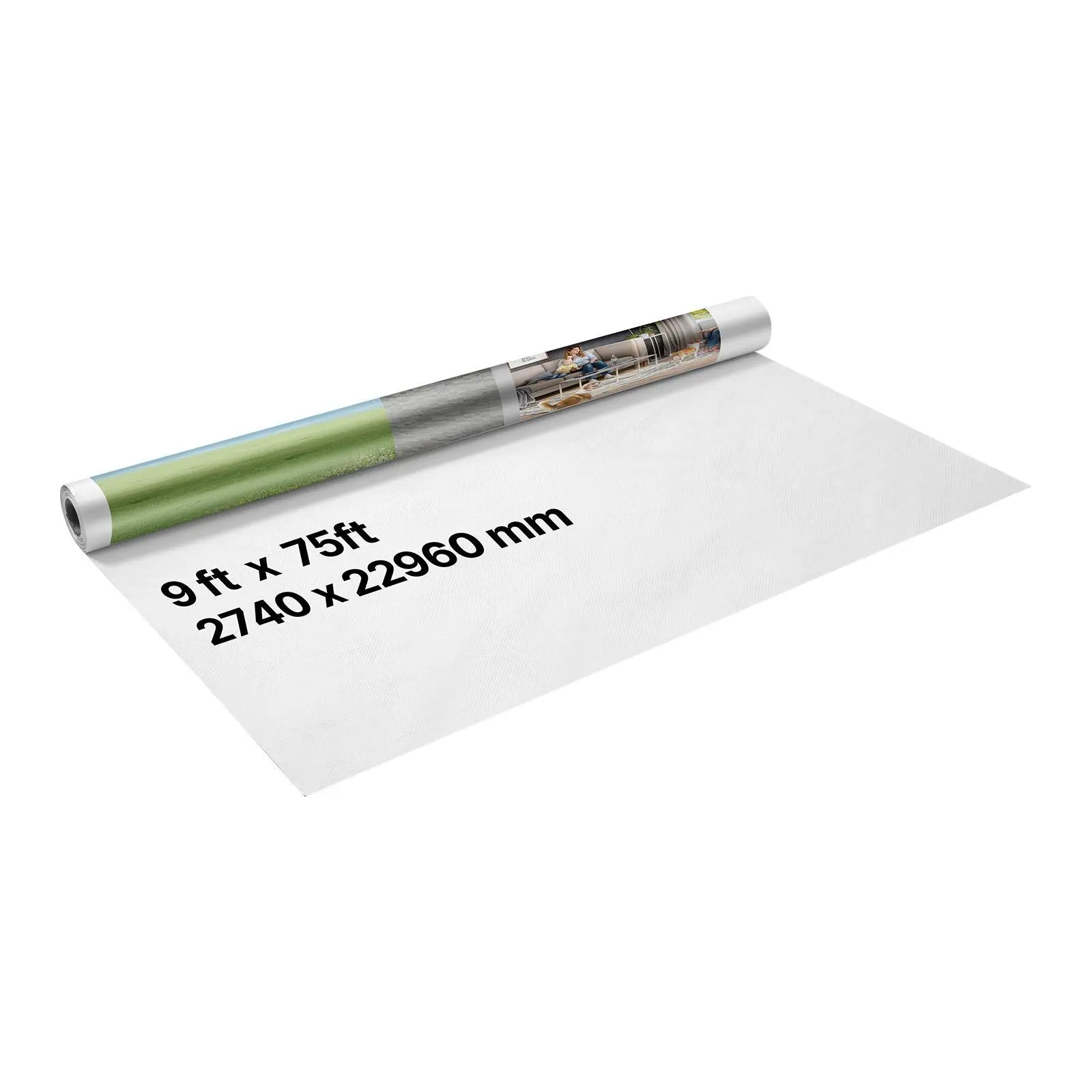 【SummerFinds】VEVOR Construction Wall Cover Vapor Barrier, 9x75 ft Heavy-Duty Tear-Resistant PE Plastic Sheeting, Waterproof, Covers Large Areas, Energy Efficient