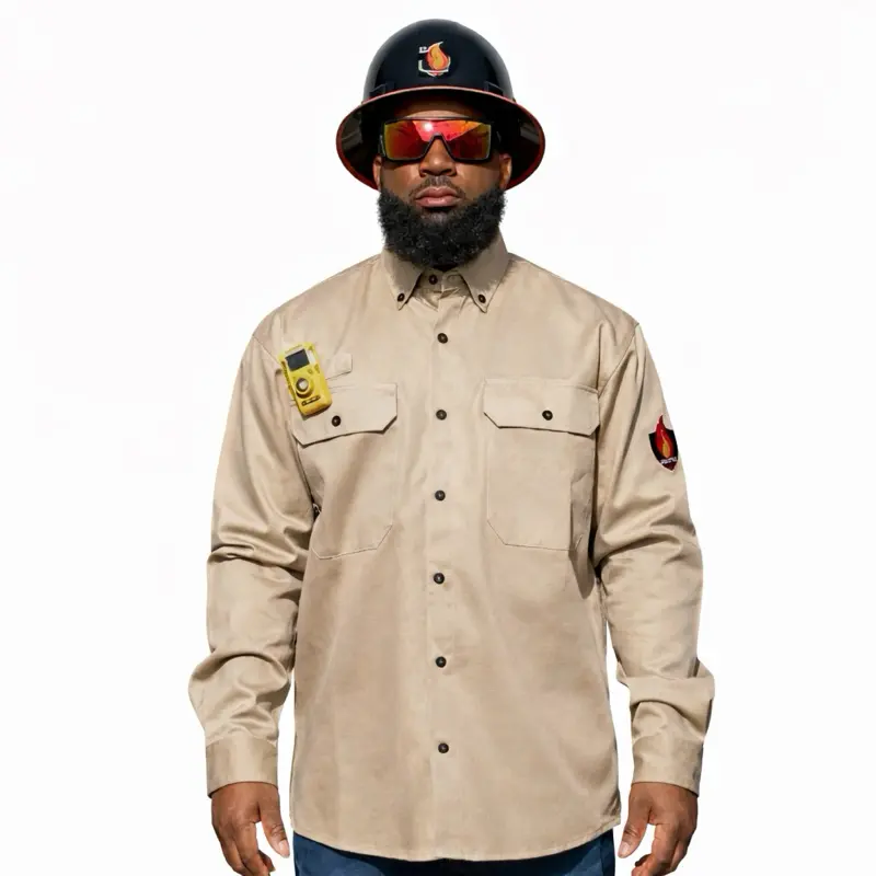 Proactive FR Solid FR Work Shirt -Khaki