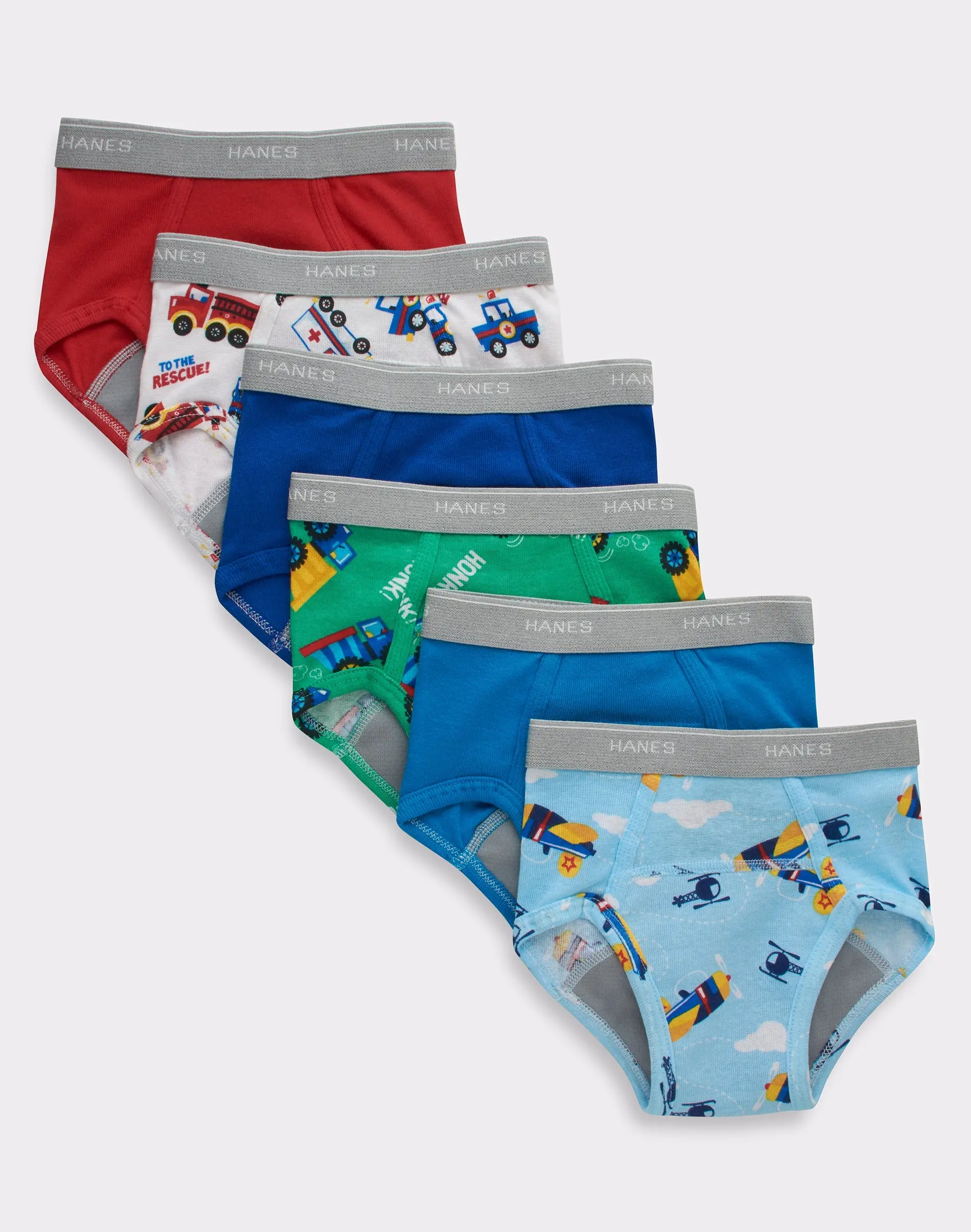 Hanes Toddler Boys' Potty Trainer Brief Underwear, 6-Pack Hanes Toddler Boys' Potty Trainer Brief Underwear, 6-Pack