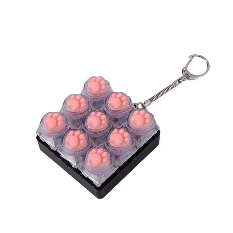Adorable Paw Print Keycap Charm - Durable Material, Exquisite Design Computer Accessories for Mechanical Keyboards, Keyboard Decor, Fun Keycap Fidget, Fidgets for Anxiety, Hanging Home Decor Small Gift for Friends, Stress Relief Gadget