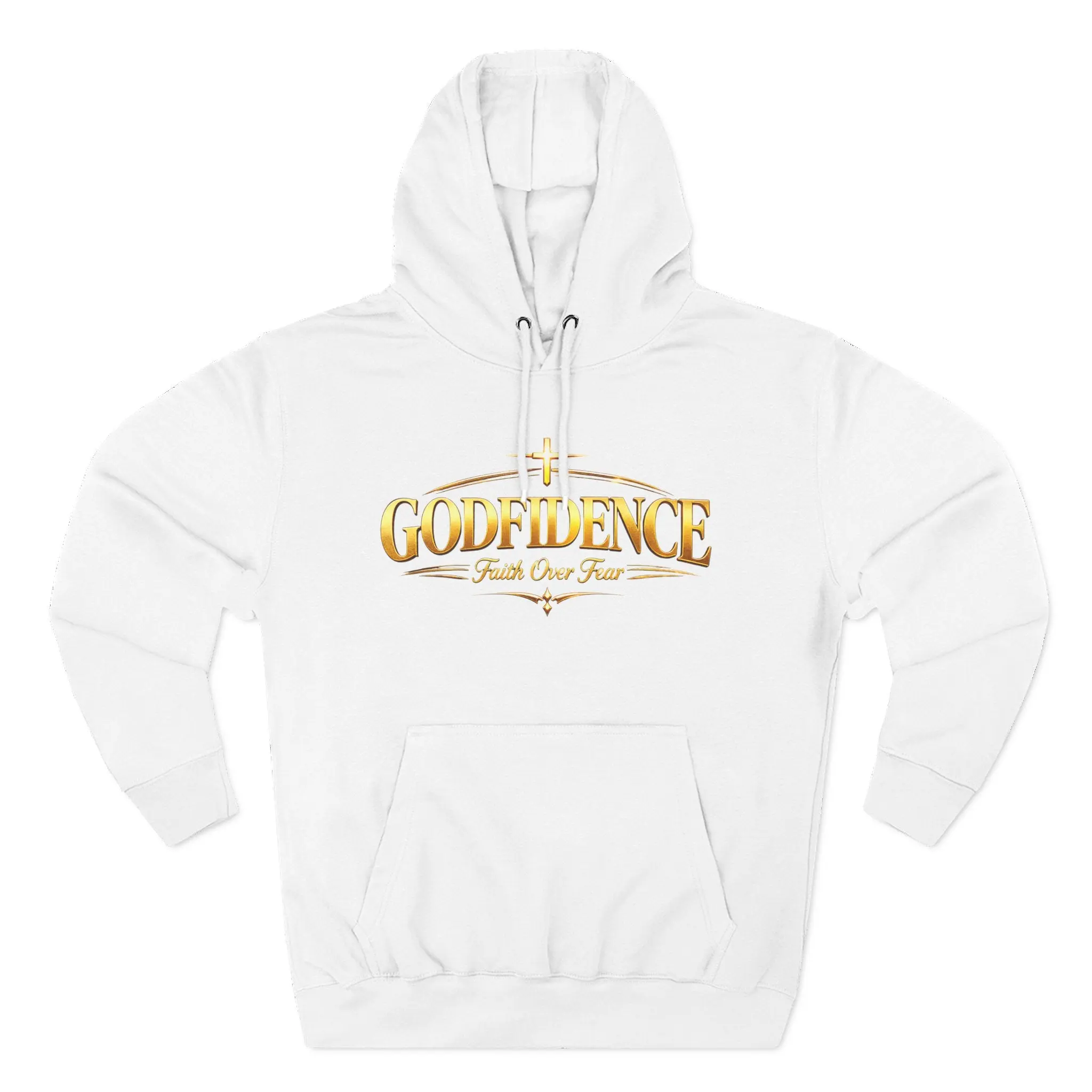 Godfidence Hoodie Faith Over Fear Christian Hoodie Inspirational Religious Sweatshirt Unisex Gift